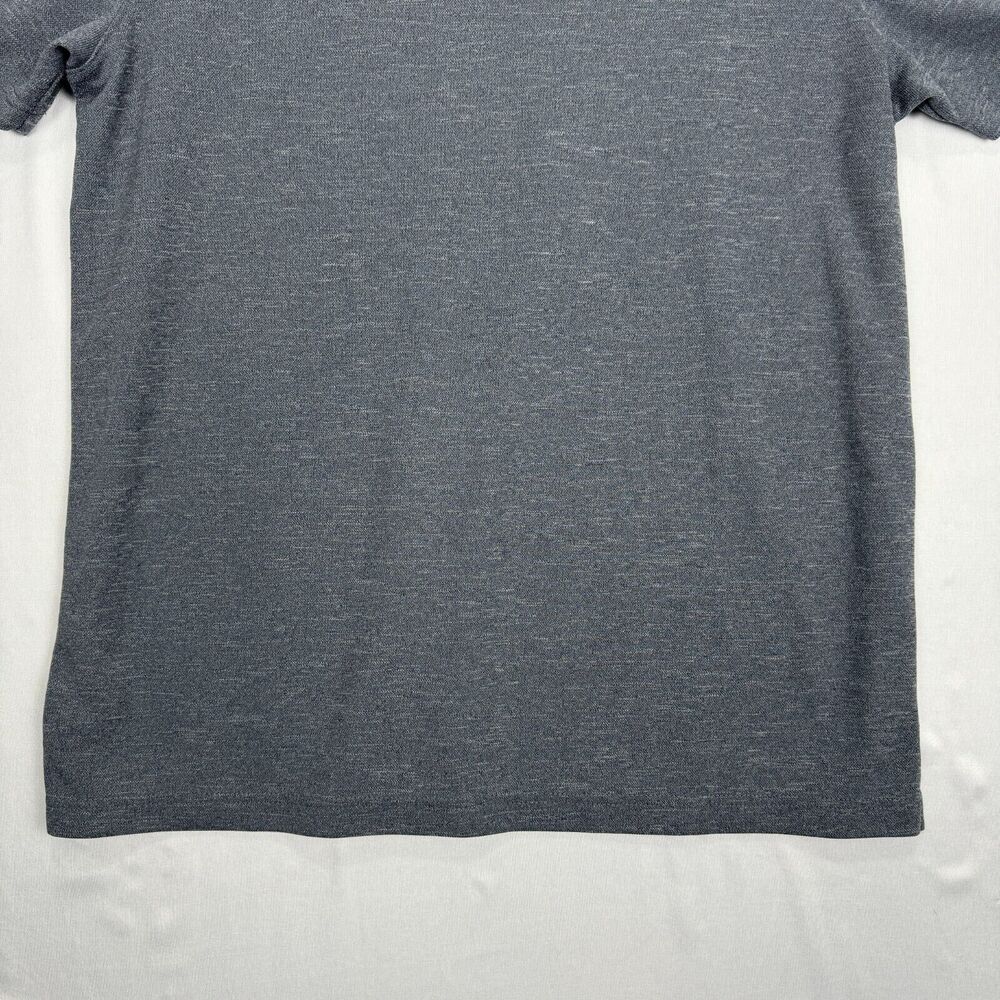 Champion Polo Snap Button Collar Gray Sport Athletic Shirt Mens Size Large - Picture 9 of 12